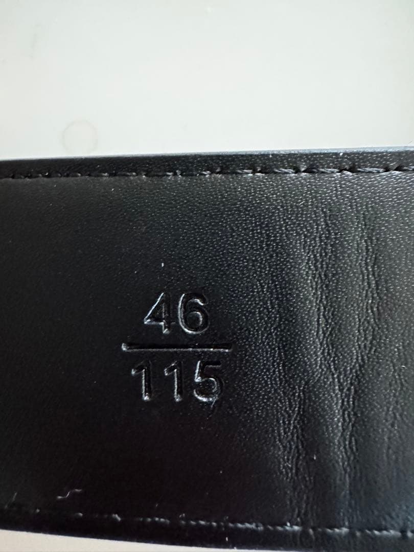 AMIRI 黒 ベルト 46/115