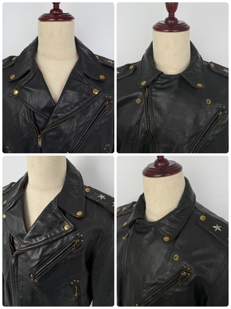 希少 CALIFORNIAN 50s 2スター レザーライダースジャケット 42