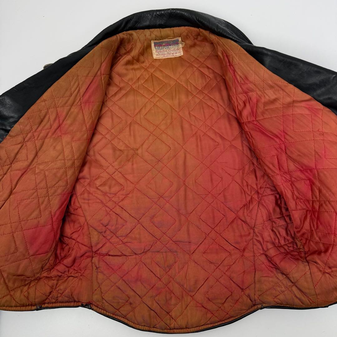 希少 CALIFORNIAN 50s 2スター レザーライダースジャケット 42