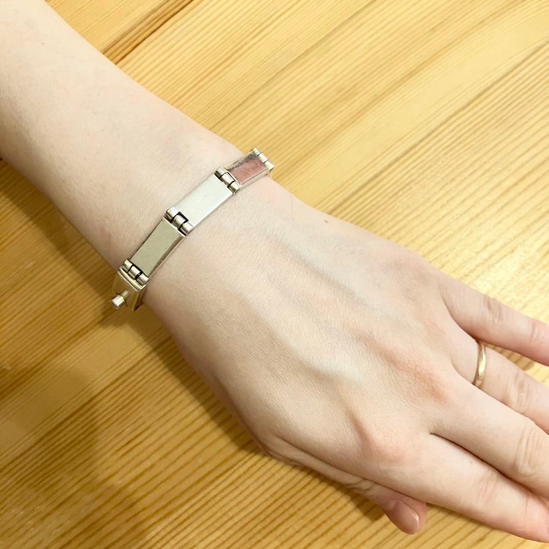 MEXICO シルバー925 ブレスレット ヴィンテージ メキシカンジュエリー