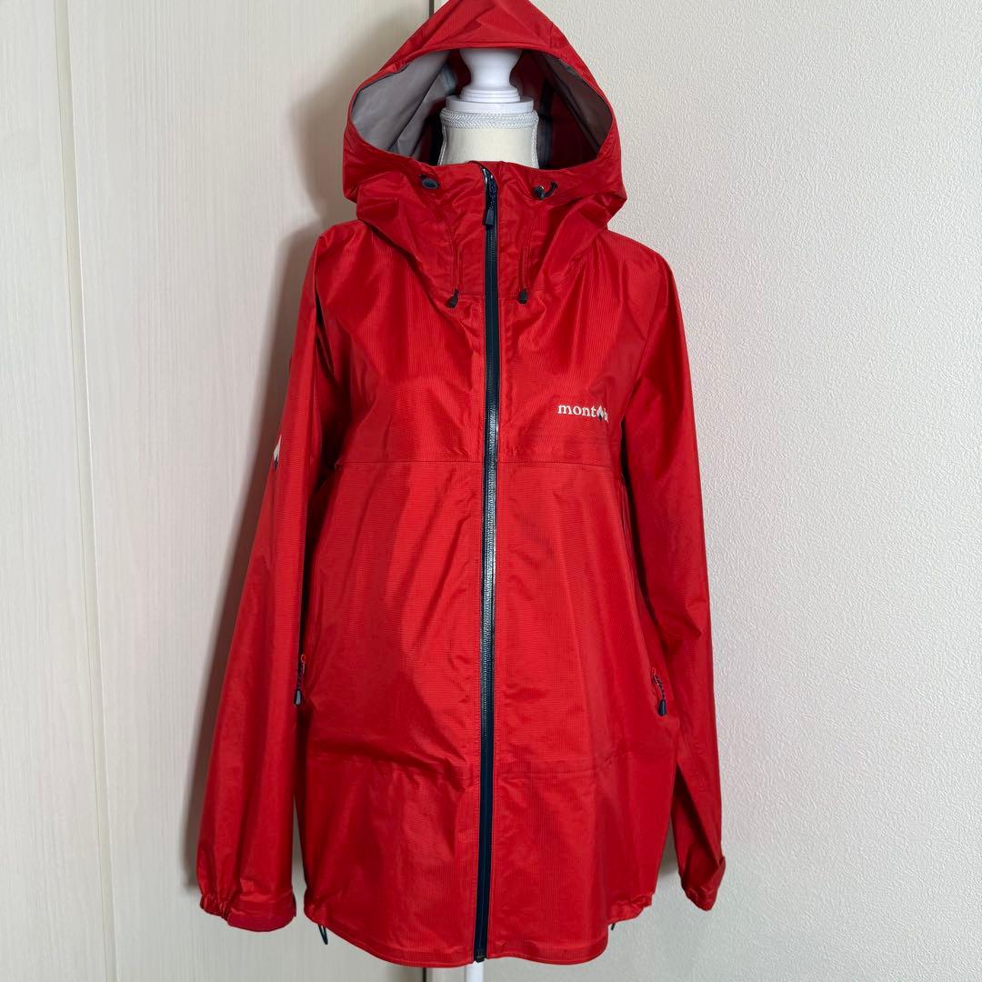 mont-bell ゴアテックス ストームクルーザー L-W 赤 1128615