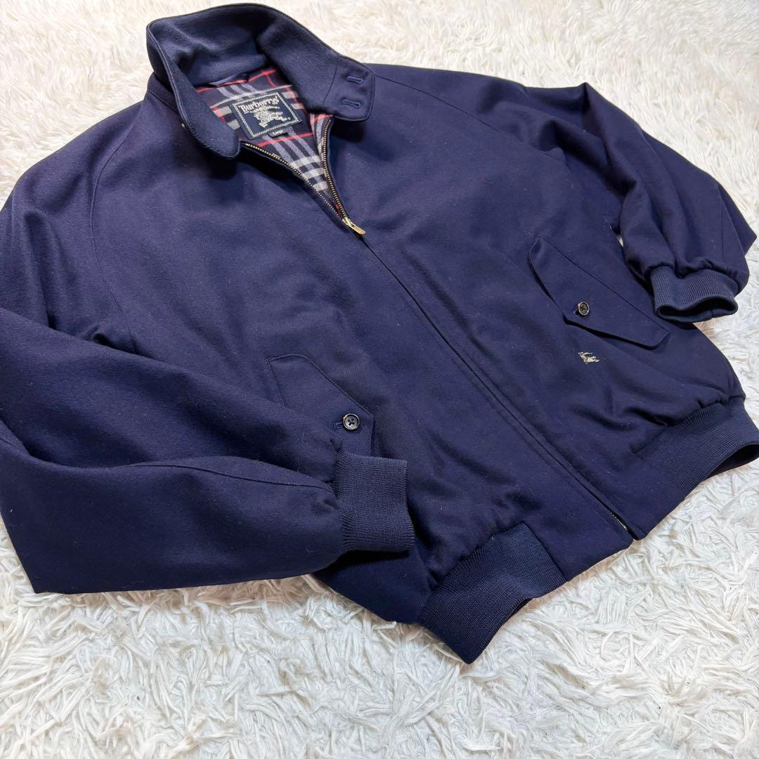 美品 希少 バーバリーズ 90s ハリントンジャケット ノバチェック ウール