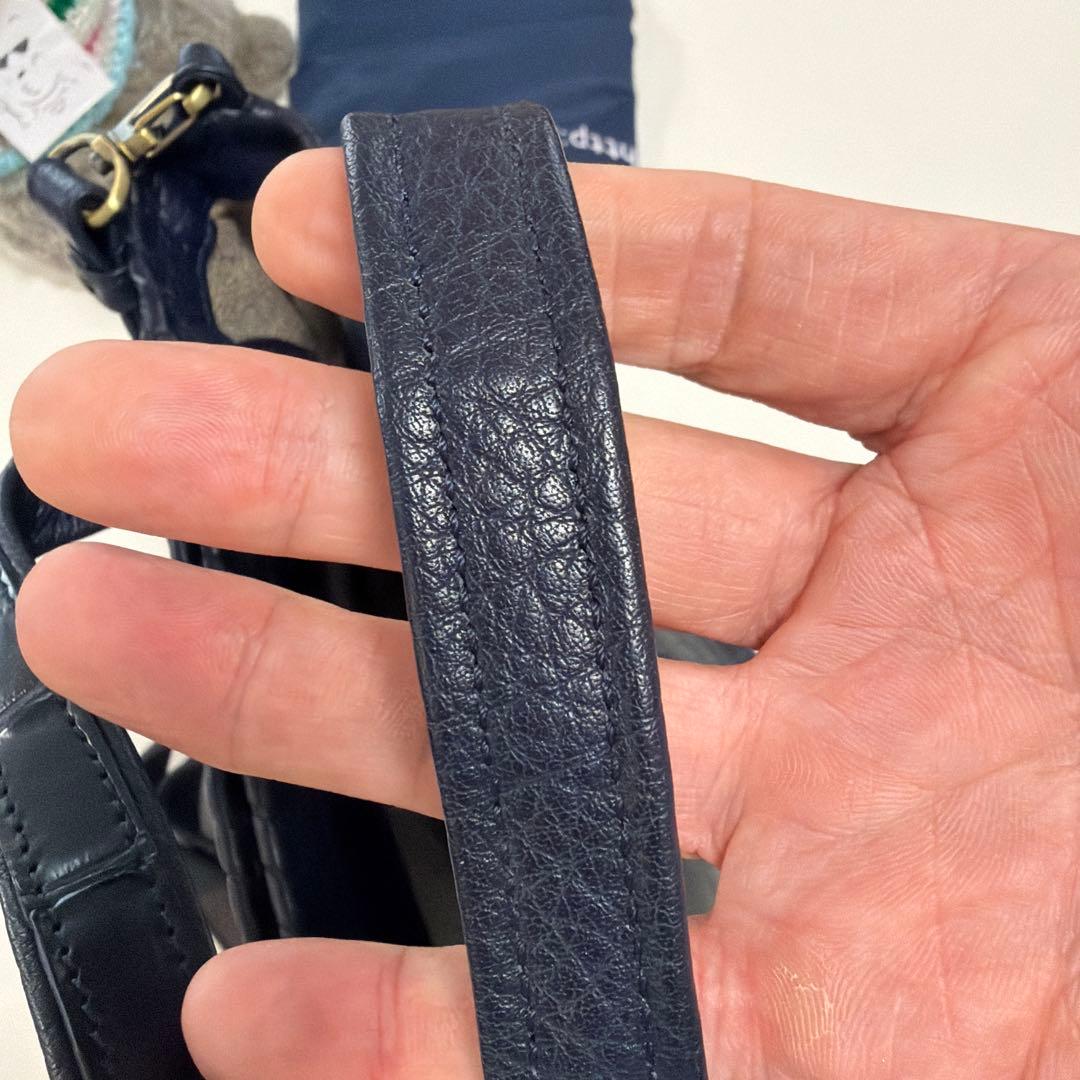 Ibiza ネイビー クロコダイル ハンド、ショルダー 2way 未使用品！