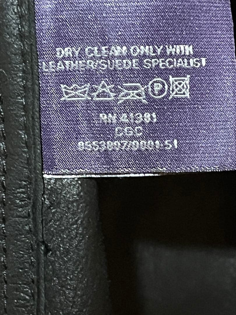 ラルフローレン パープルレーベル レザー ライダースジャケット