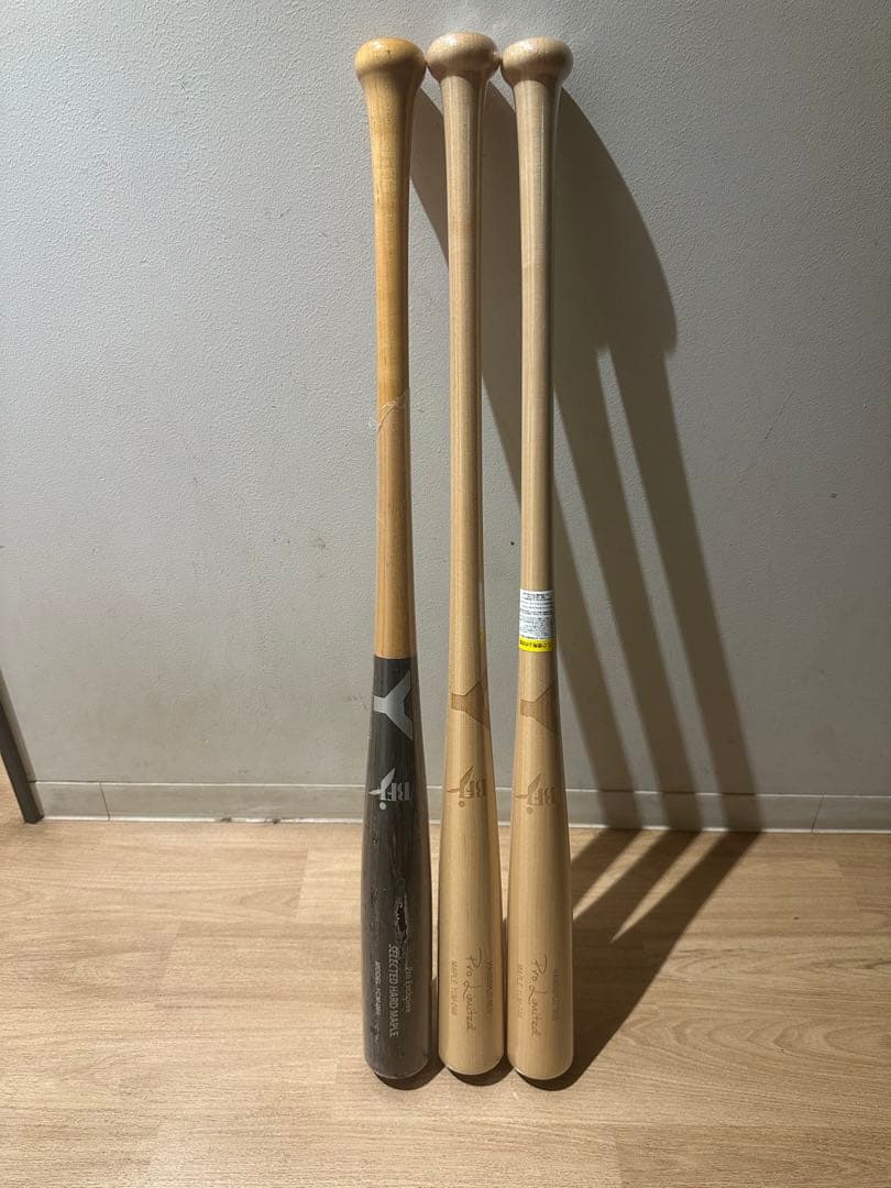 未開封 ヤナセ硬式木製バット 3本セット