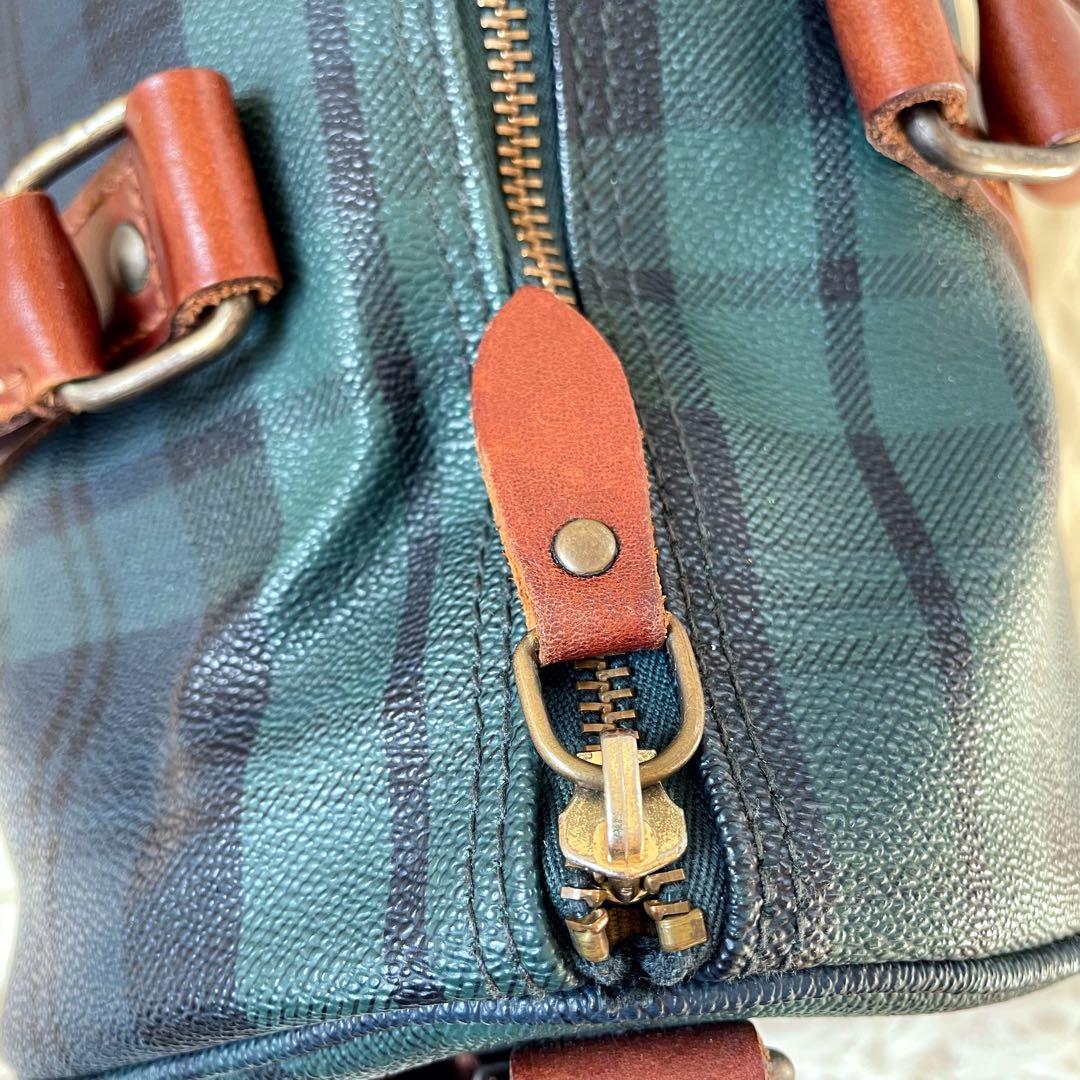 POLO RALPH LAUREN ブラックウォッチ柄ミニボストンバッグ