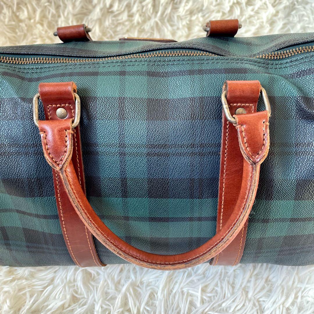 POLO RALPH LAUREN ブラックウォッチ柄ミニボストンバッグ