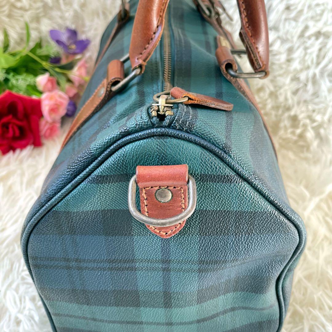 POLO RALPH LAUREN ブラックウォッチ柄ミニボストンバッグ