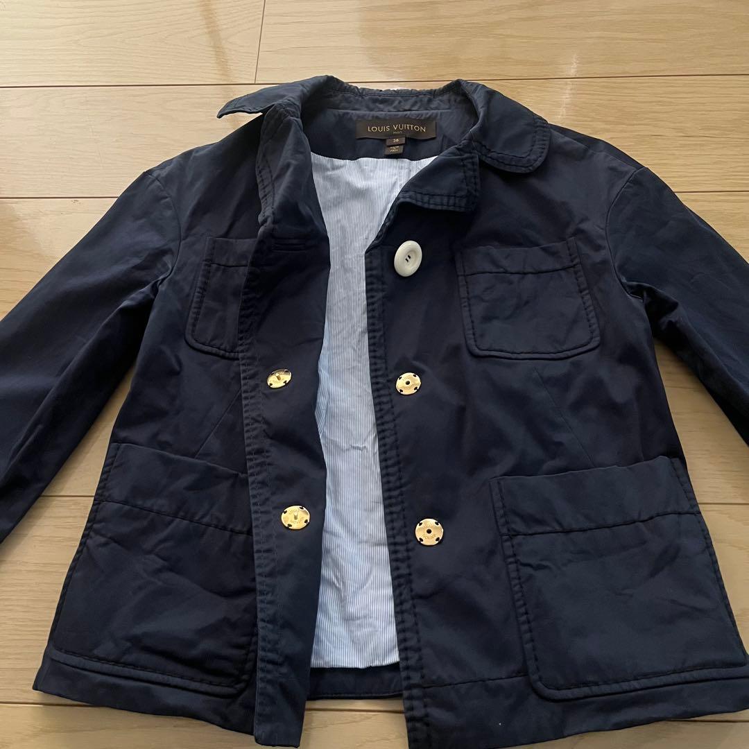 LOUIS VUITTON ルイヴィトン ジャケット コート36 ネイビー