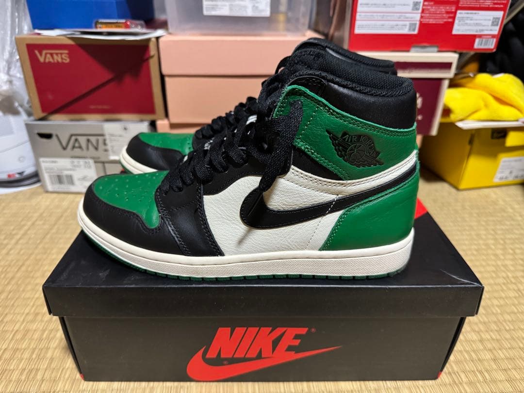 靴 Nike Air Jordan 1 pine green