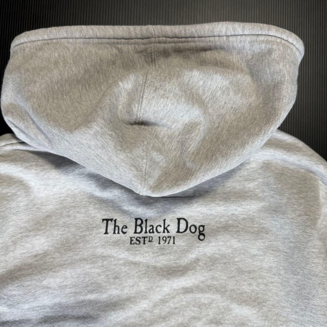 【古着】The Black Dog パーカー グレー サイズL