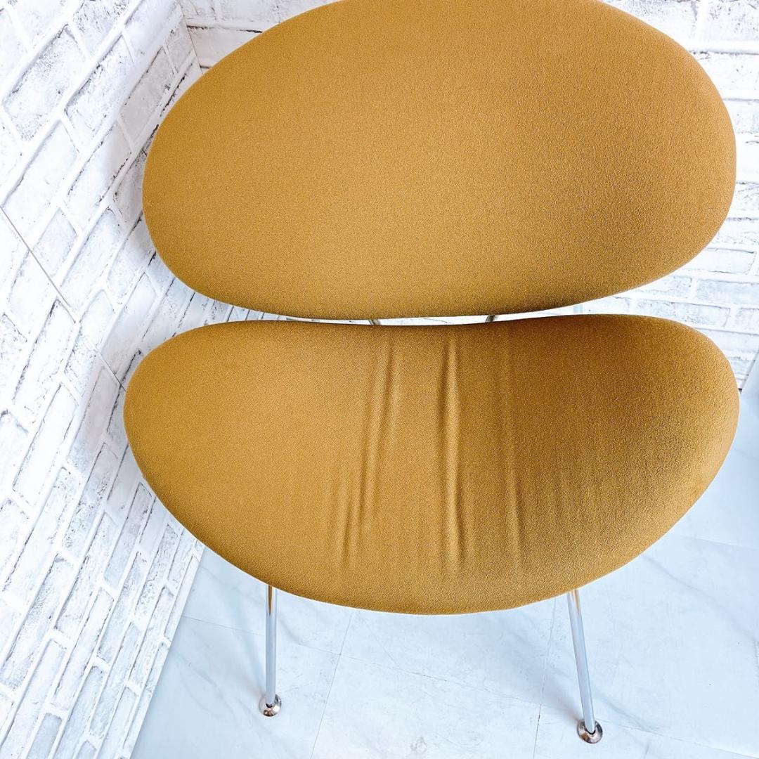 【おしゃれ】オレンジスライスチェア　ピエール・ポーリン　ブラウン　洗浄済み★