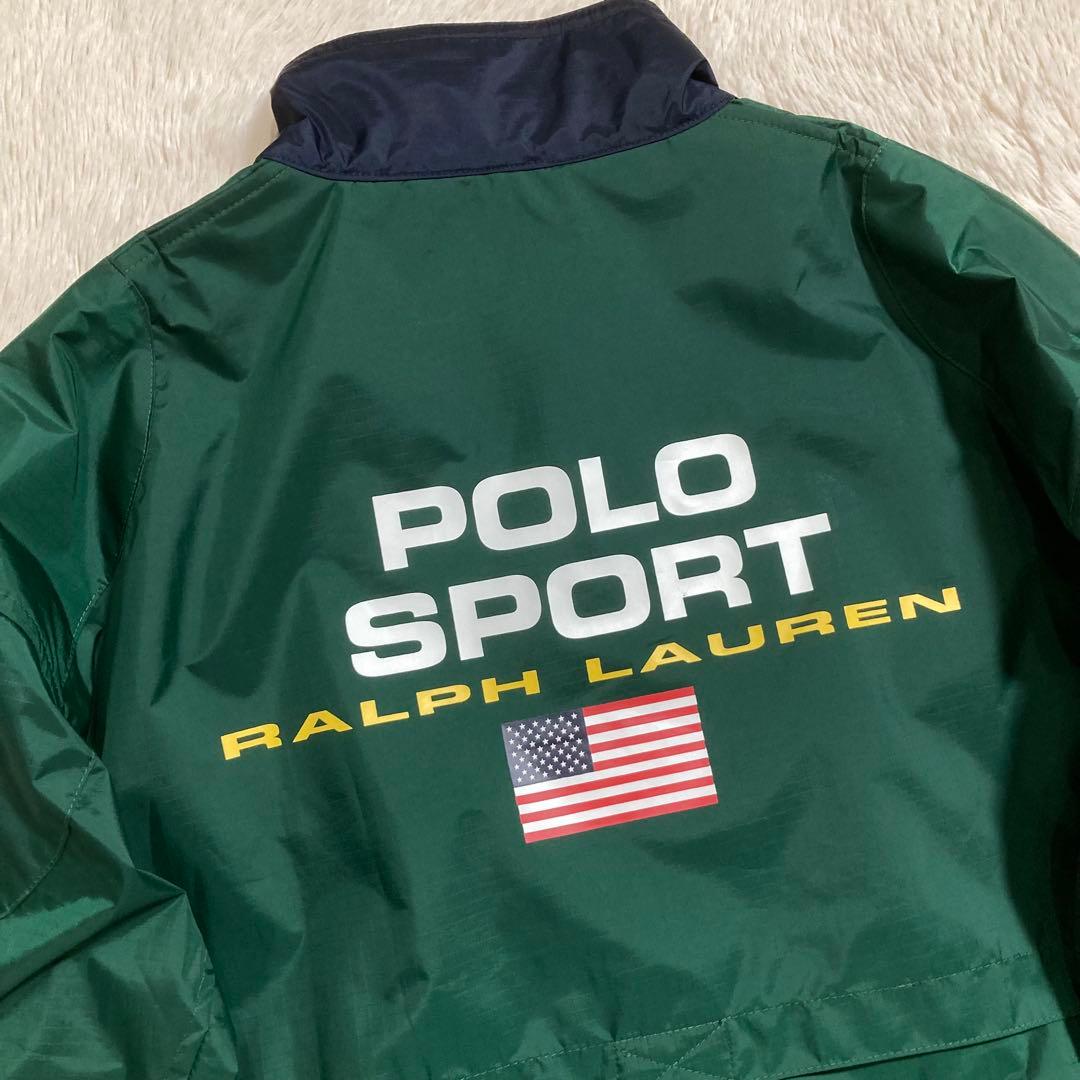 美品 ポロスポーツ ラルフローレン ウィンドブレーカー POLOロゴ ナイロン