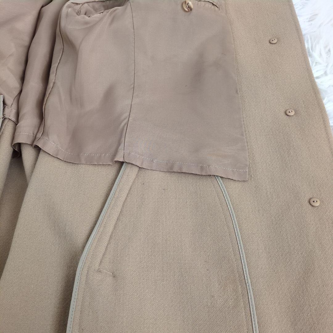 イッセイミヤケ　カシミヤ　チェスターコート　ミドル丈