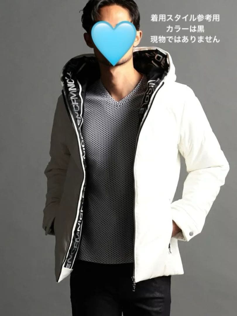 NICOLE CLUB FOR MEN ラミネート フーテッドブルゾン コート