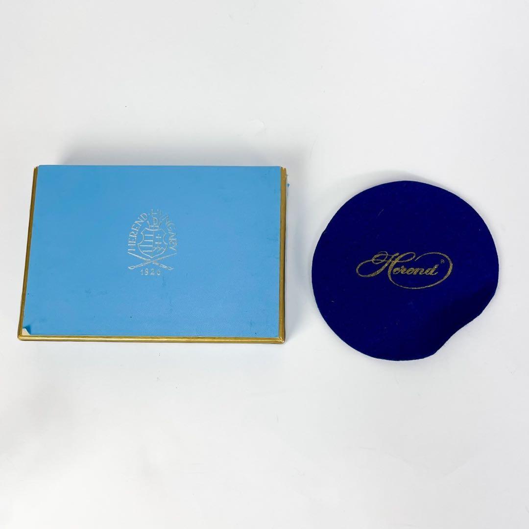 ヘレンド 小皿 小物入 トレー インドの華 グリーン ゴールド 保存箱付