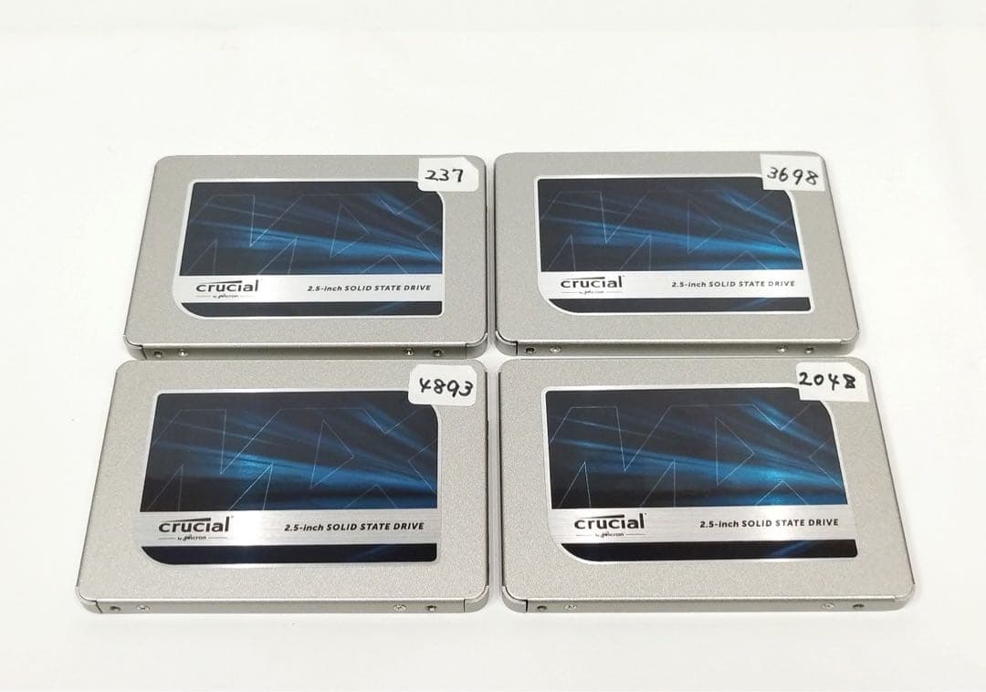 500GB 4枚セット Crucial MX500 SSD 2.5インチ