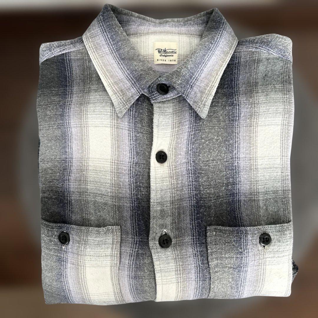 ロンハーマン RonHerman RHC オンブレ起毛チェックシャツ