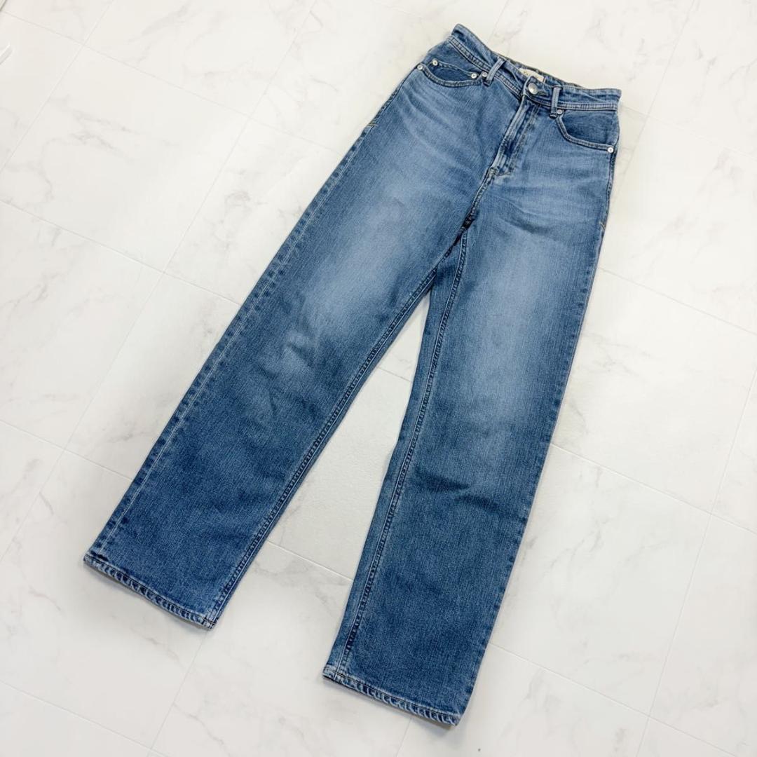 ヤヌーク　LEA ボーイズルーズ　ストレートデニムパンツ　24 ルーズ　レア