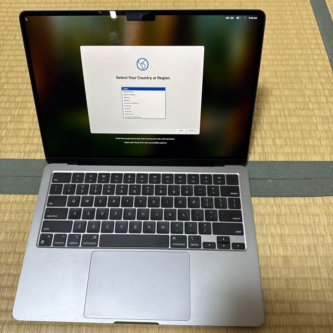 Apple MacBook air M2 16GB 512GB シルバー 本体