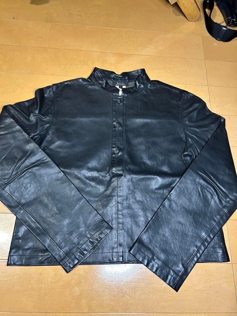 90s' France製 A.P.C. Lamb leather shirts