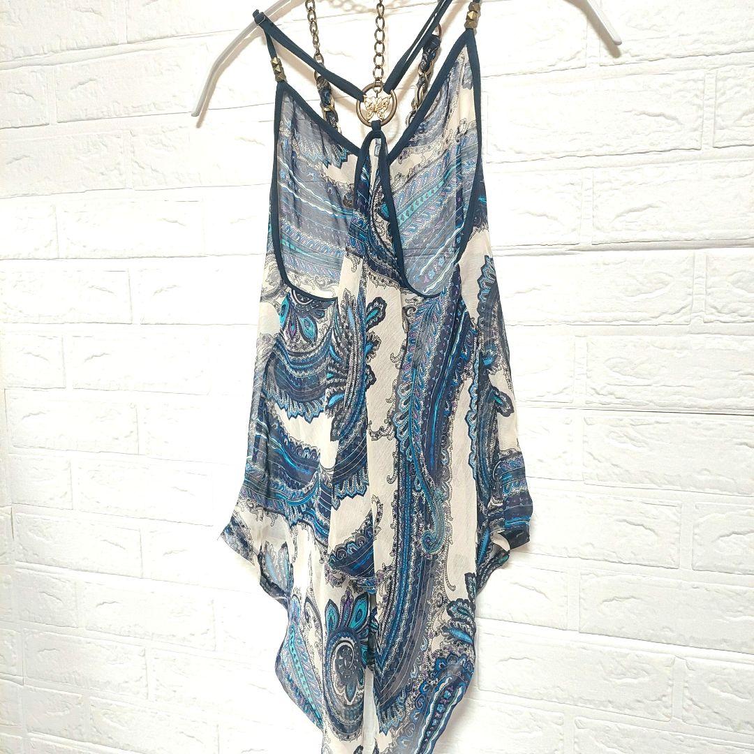 【d.i.a.】 ペイズリー柄ネックレスつきキャミソール　y2k 平成ギャル