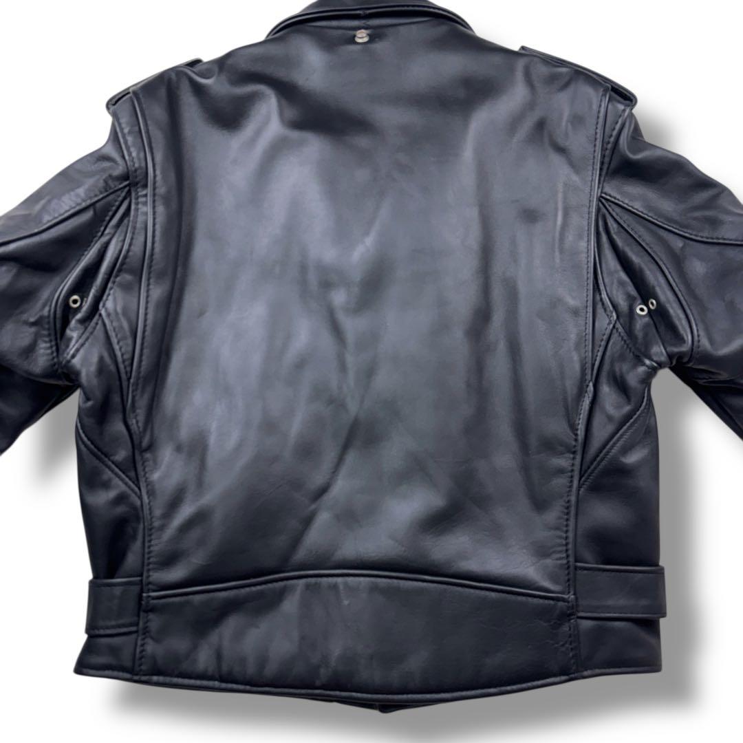 美品 ショット 90s ダブルライダース レザージャケット クラシック 42