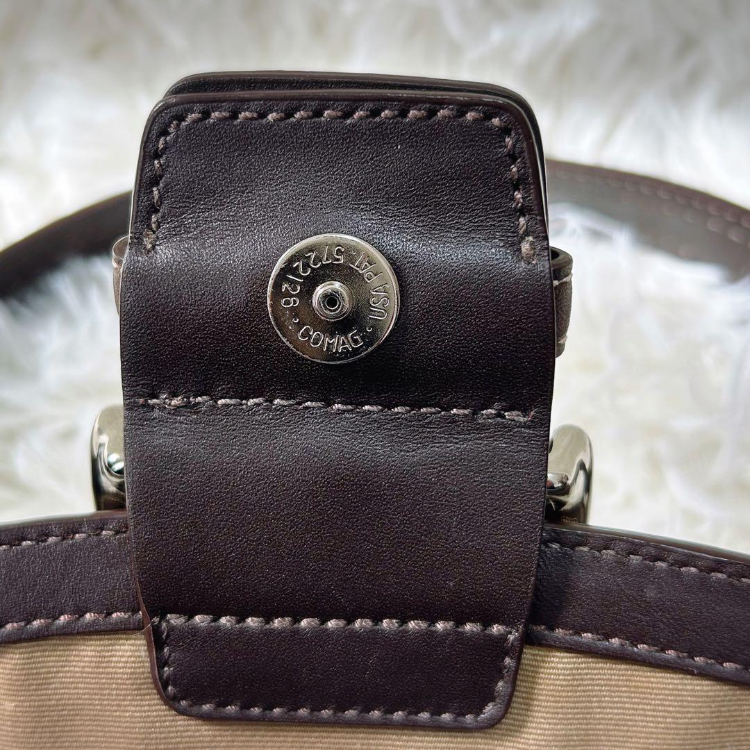 コーチ ソーホー ワンショルダーバッグ オールレザー ブラウン Y2K