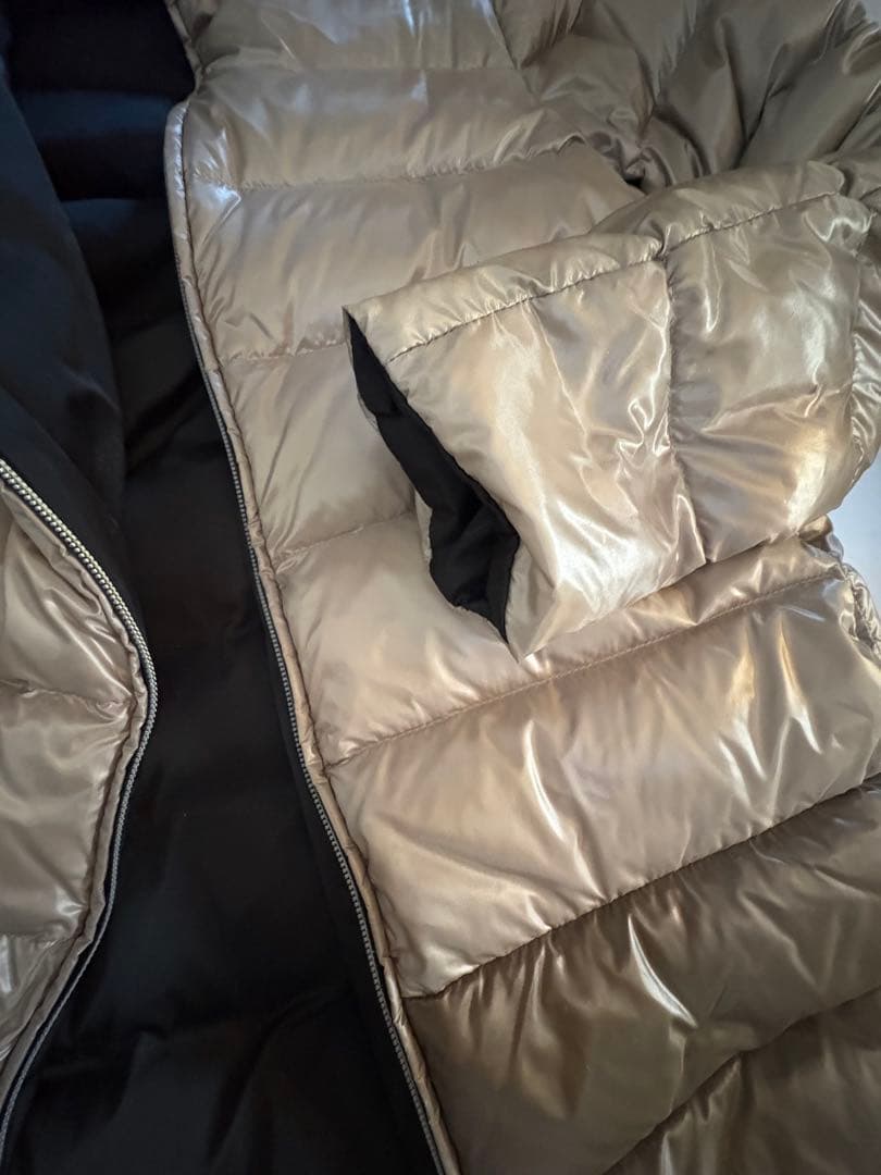 HERNO 44 リバーシブルダウンコート ベージュブラック ダウン95%