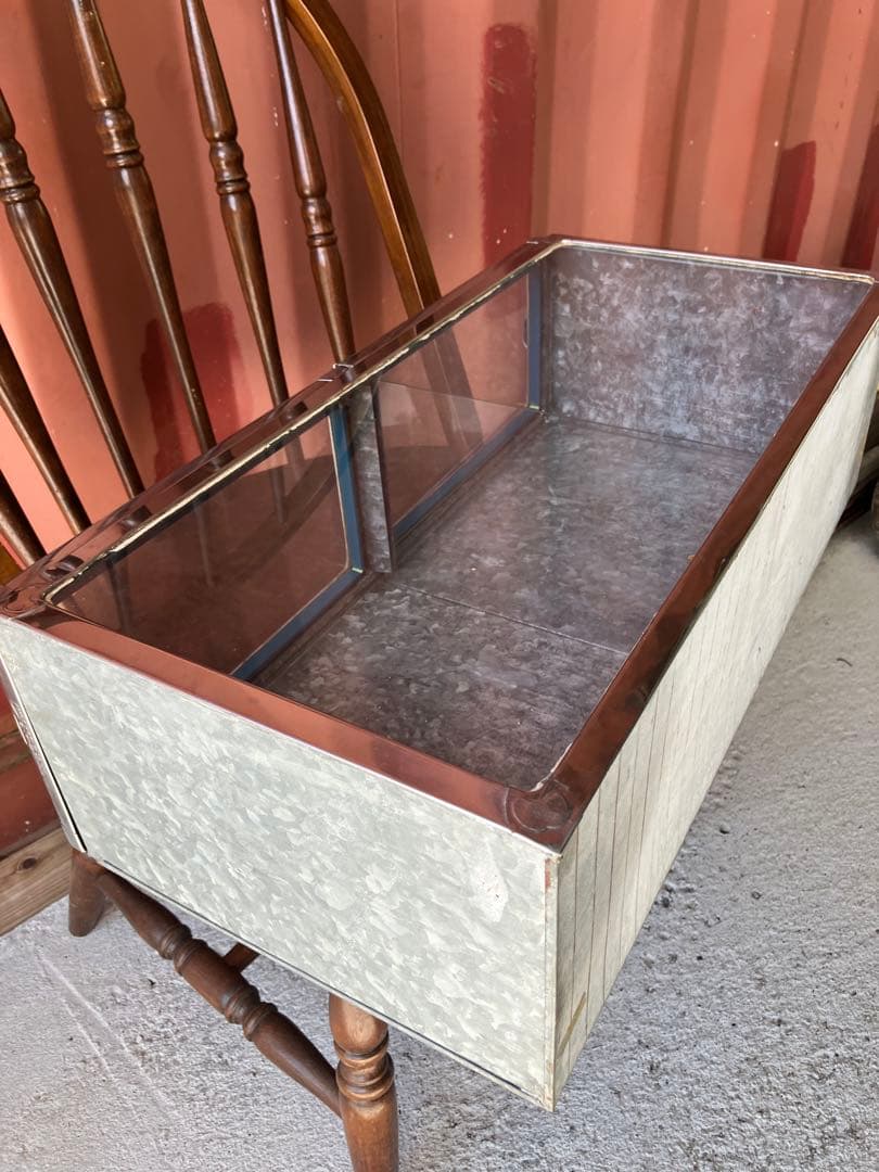 当時物　駄菓子屋ブリキショーケース