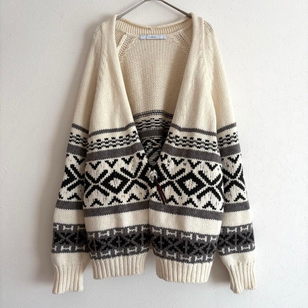 25AW✨ FRAMeWORK ジャガードカーディガン　フレームワーク