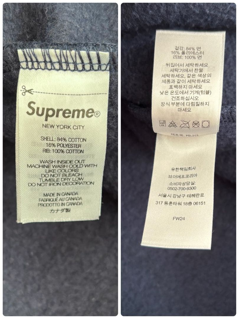 【極希少】Supreme Crest Crewneck ネイビー プラダ 大人気