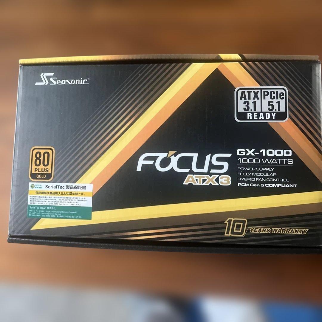 【新品】Seasonic FOCUS GX-1000 AKT3 1000W