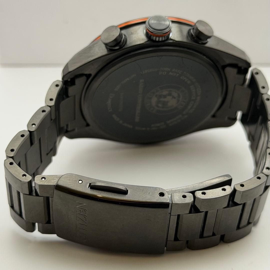 【極美品】シチズン　アテッサ　AT8185-62E 箱付　チタン　ブラック