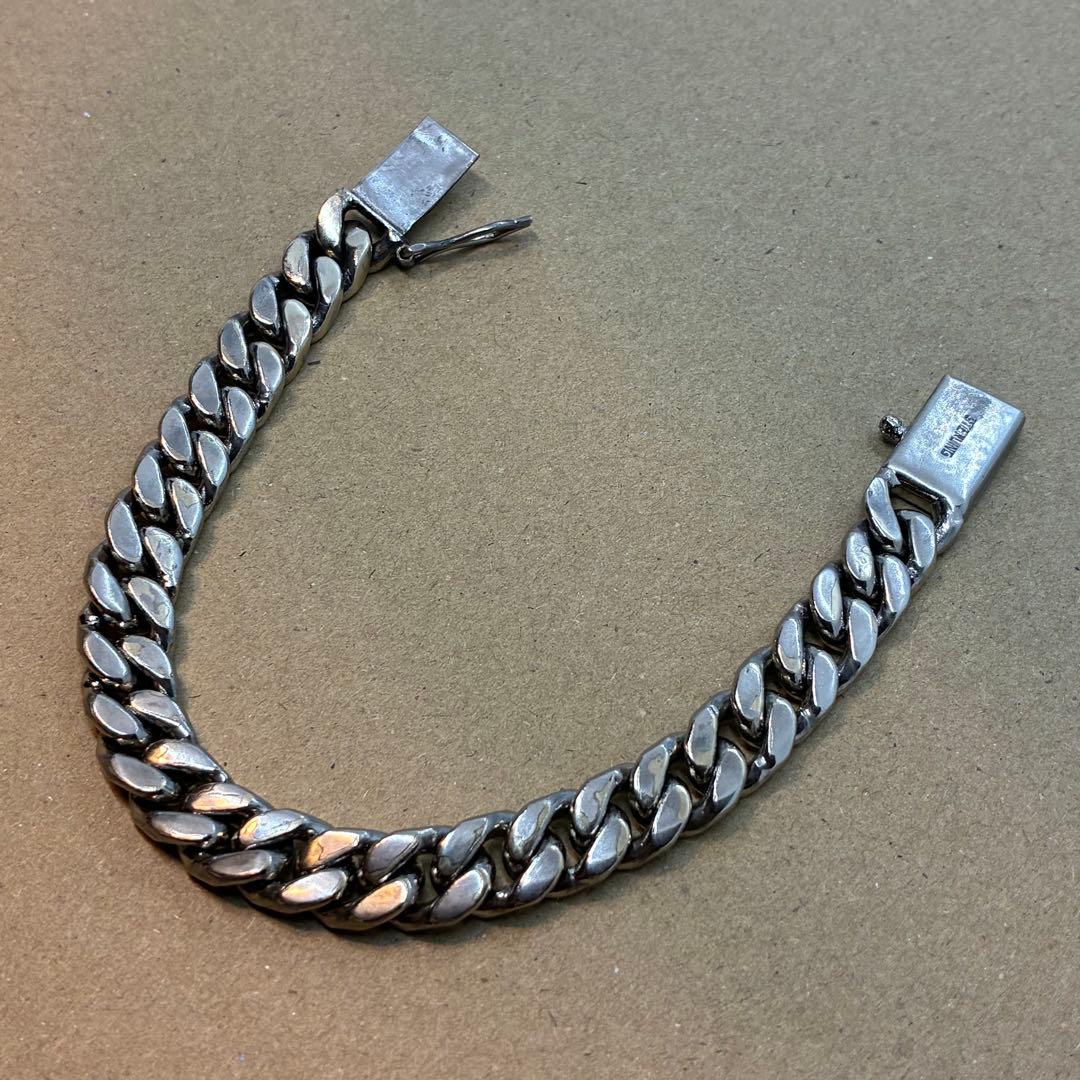 ブレスレット　極太　喜平　素材不明