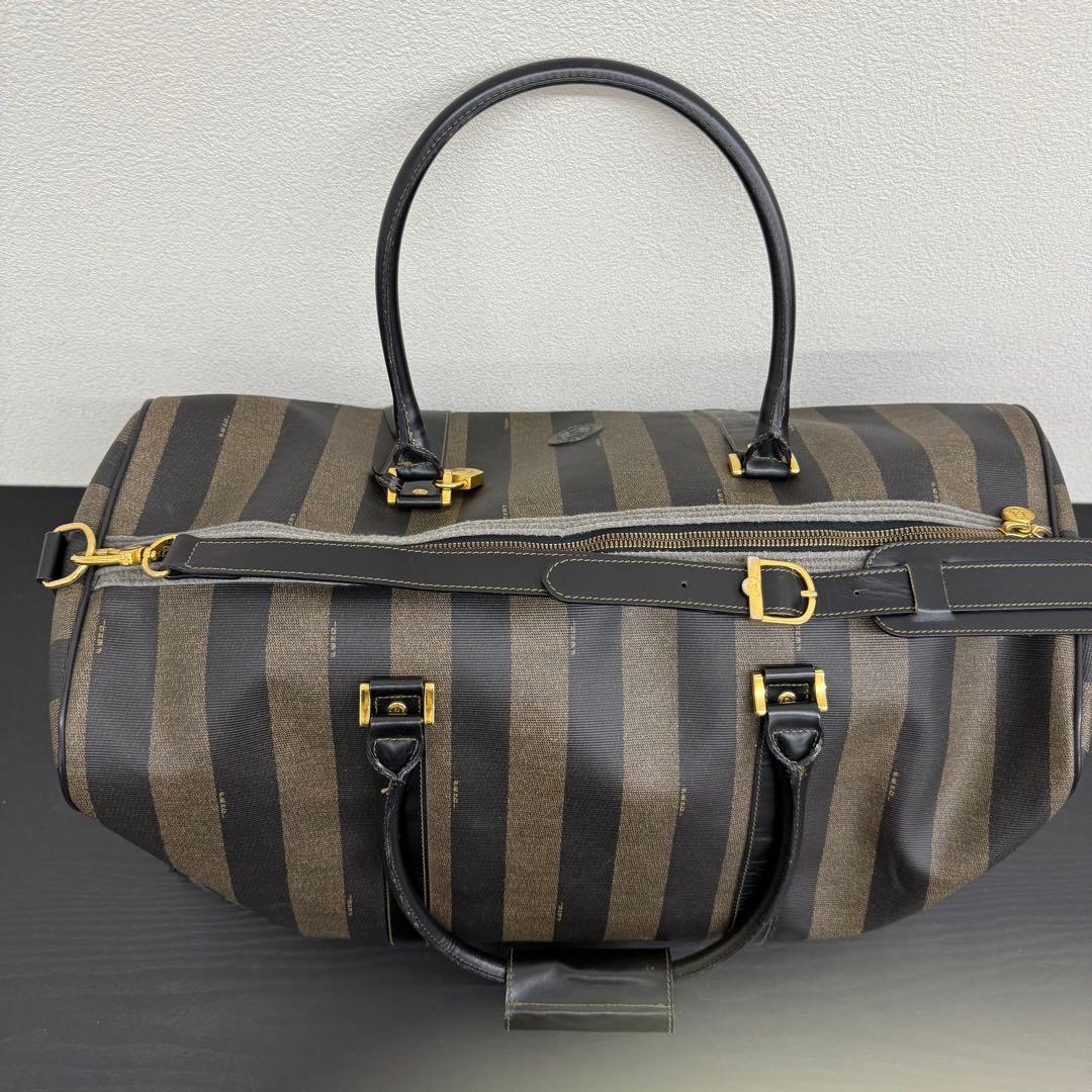 ナオト　フェンディ ペカン 2WAY ボストンバッグ 大容量 ブラウン