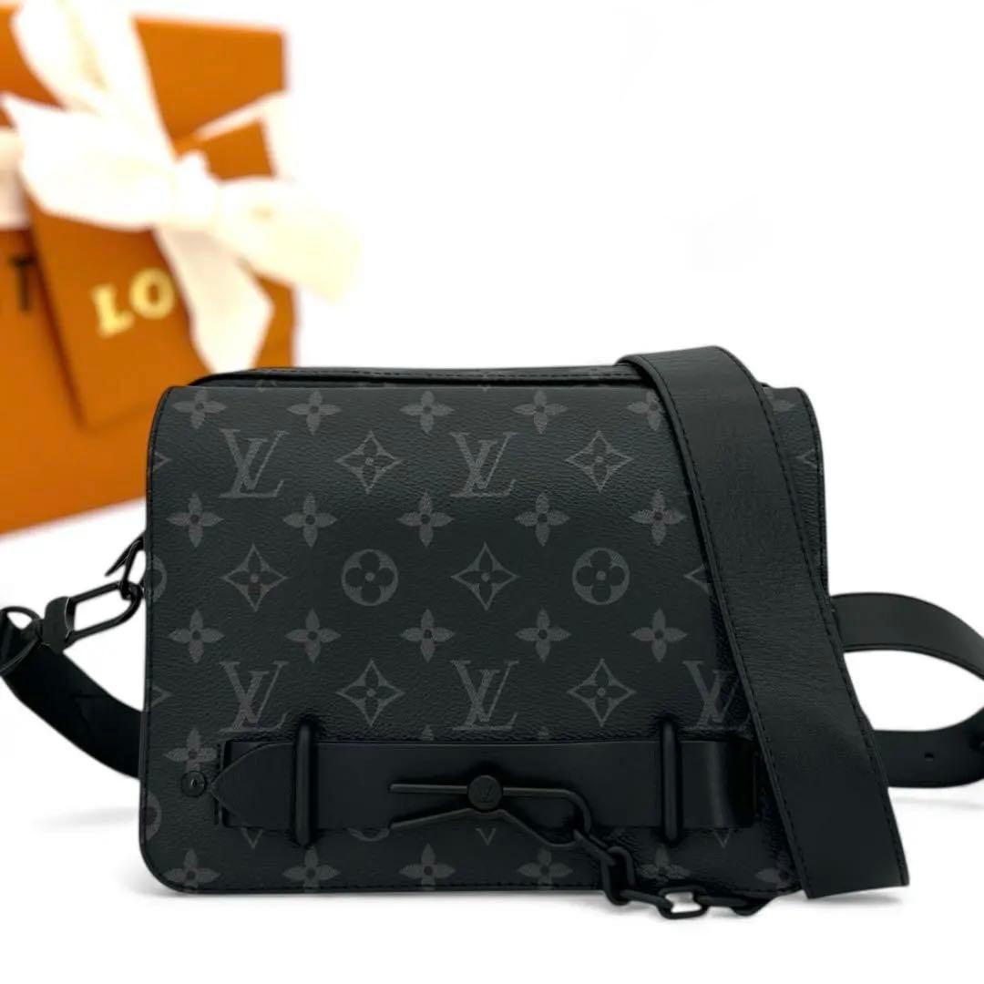 [新品同様] ルイヴィトン　モノグラム　エクリプス　スティーマー　メッセンジャー