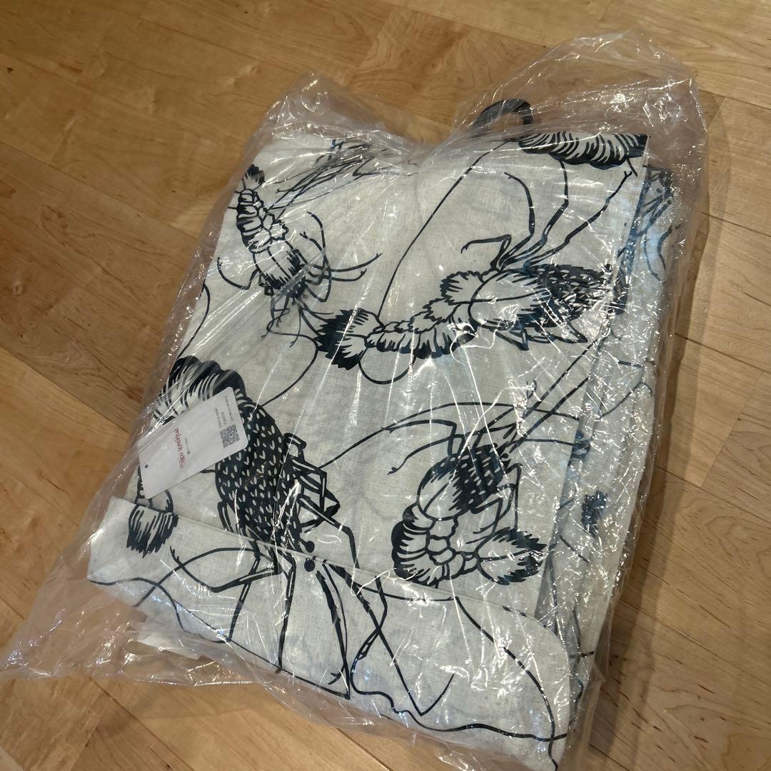 伊勢海老　浴衣　レトロ　黒　ニコアンティーク