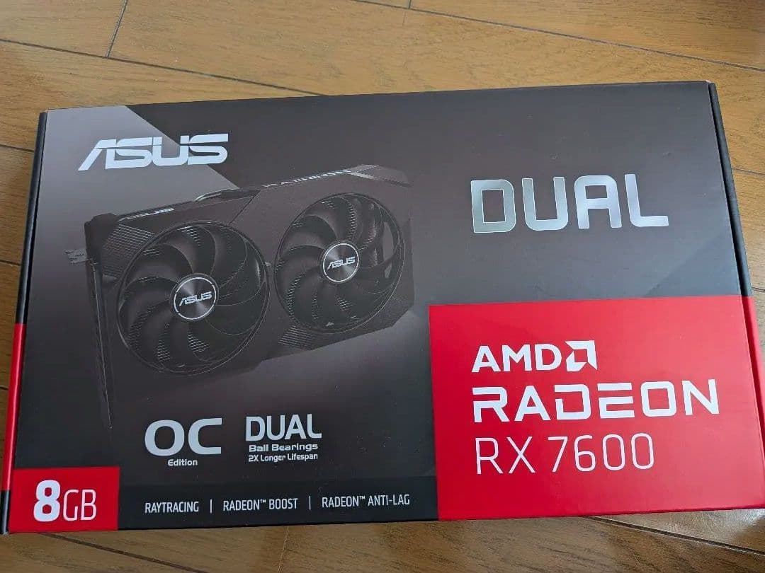 グラフィックボード・グラボ・ビデオカード ASUS AMD Radeon RX 7600 8GB OC Dual