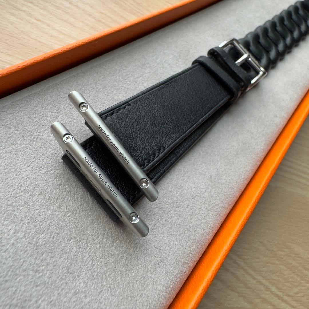 2084 Apple Watch エルメス　グルメット　ブラック　HERMES