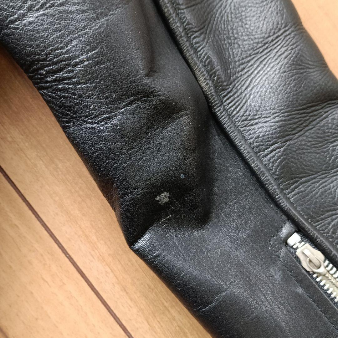 白黒ツートンカラー革ジャン 　KEYSTATION キーステーション ロカビリー