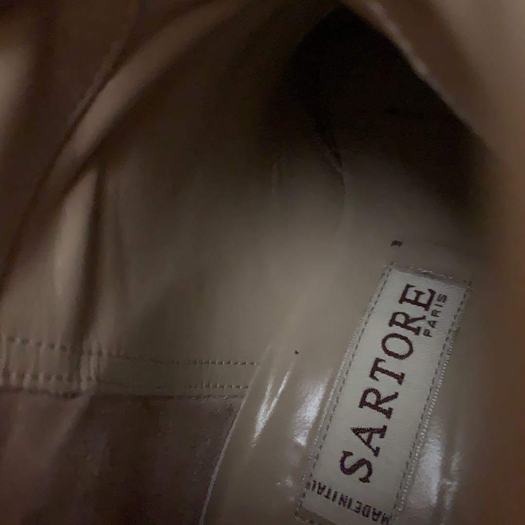 SARTORE サルトル　シングルバッグベルト　ジョッキーブーツ　ブラック