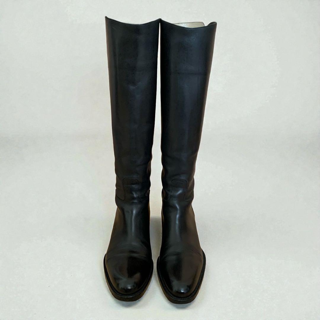 SARTORE サルトル　シングルバッグベルト　ジョッキーブーツ　ブラック