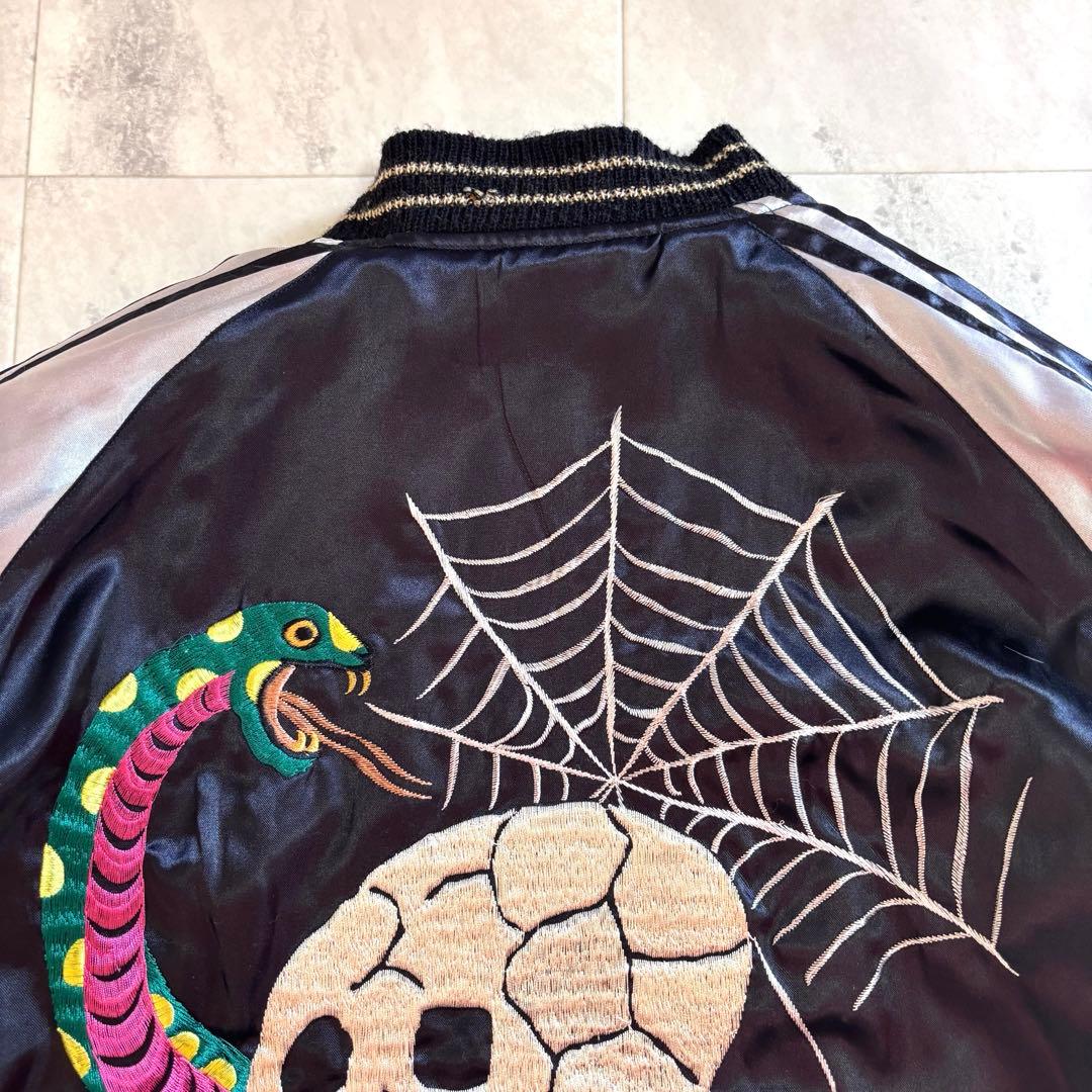 わ*き様 【入手困難】名作 東洋エンタープライズ 髑髏 スカジャン 中綿 リバー