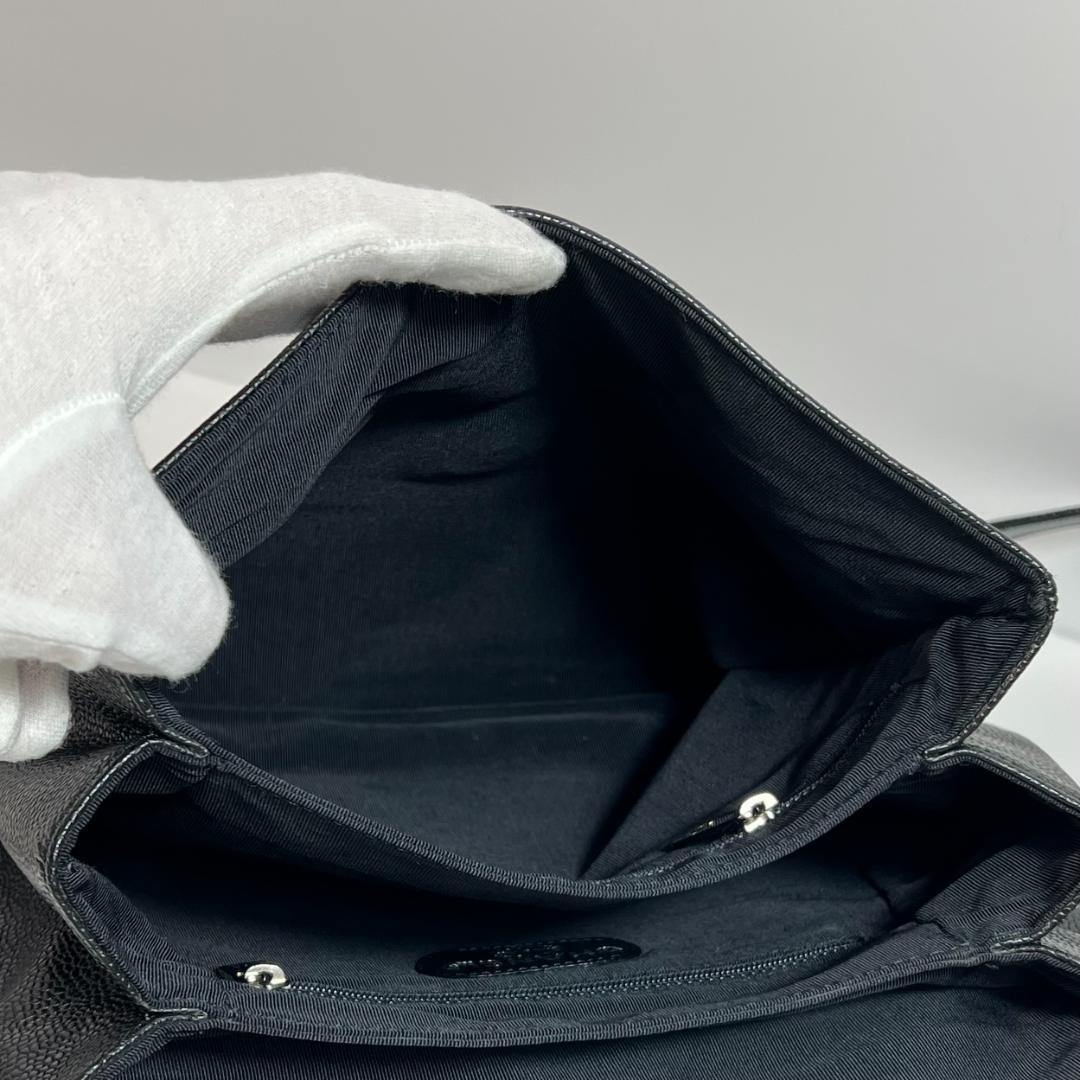 シャネル　バッグパック　キャビアスキン　5番台　MBZ234