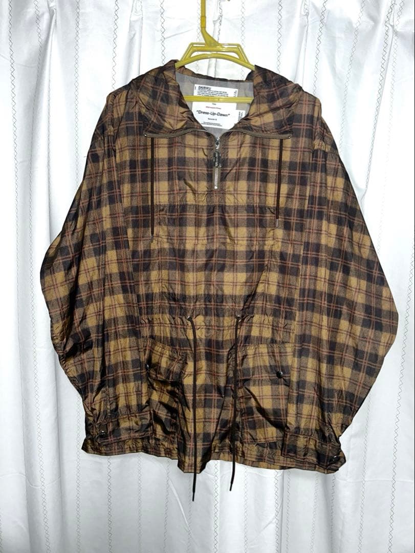 DAIRIKU ダイリク　チェック　ハーフジップナイロンパーカー　ジャケット