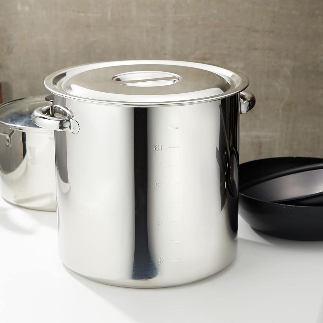 【maki-58様用】遠藤商事 ステンレス寸胴鍋35ℓ (目盛付) 日本製