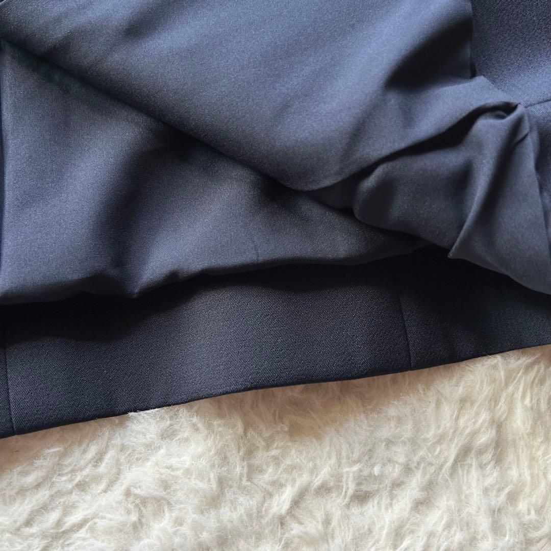 美品✨️ THE SHOP TK パンツスーツ ノーカラー ネイビー フォーマル