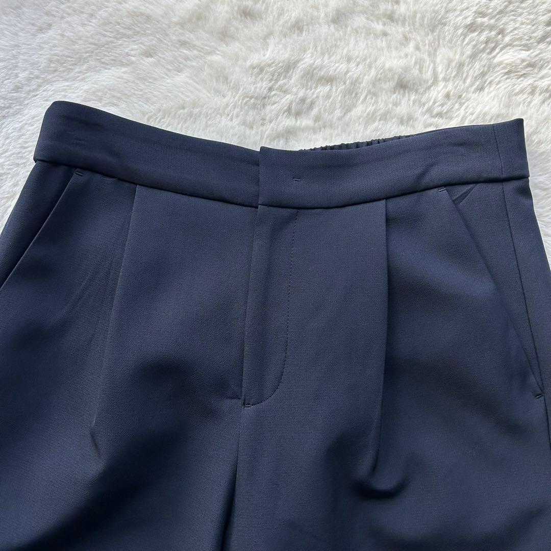 美品✨️ THE SHOP TK パンツスーツ ノーカラー ネイビー フォーマル