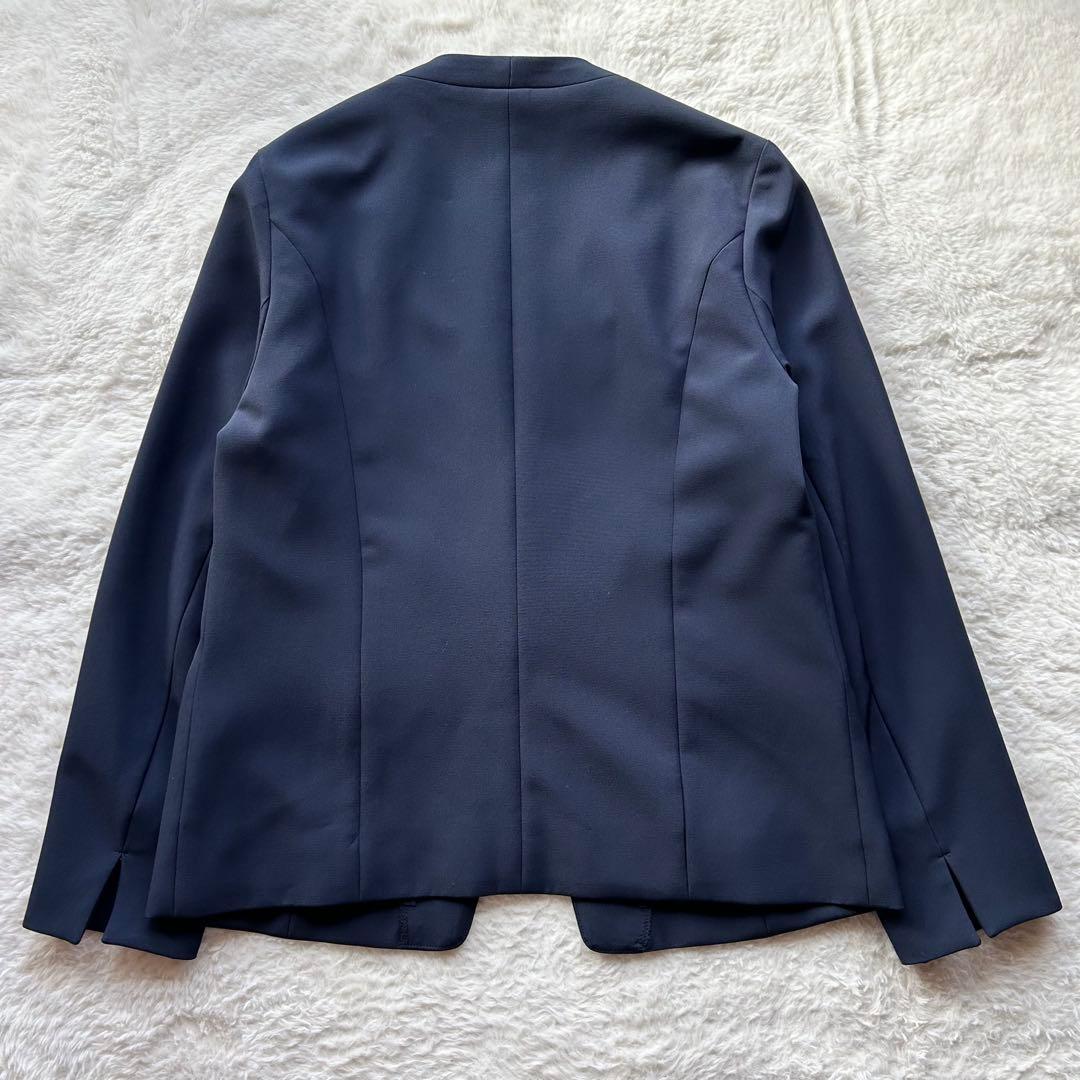 美品✨️ THE SHOP TK パンツスーツ ノーカラー ネイビー フォーマル